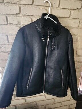 Michael Strahan Faux Leather‎ Jacket